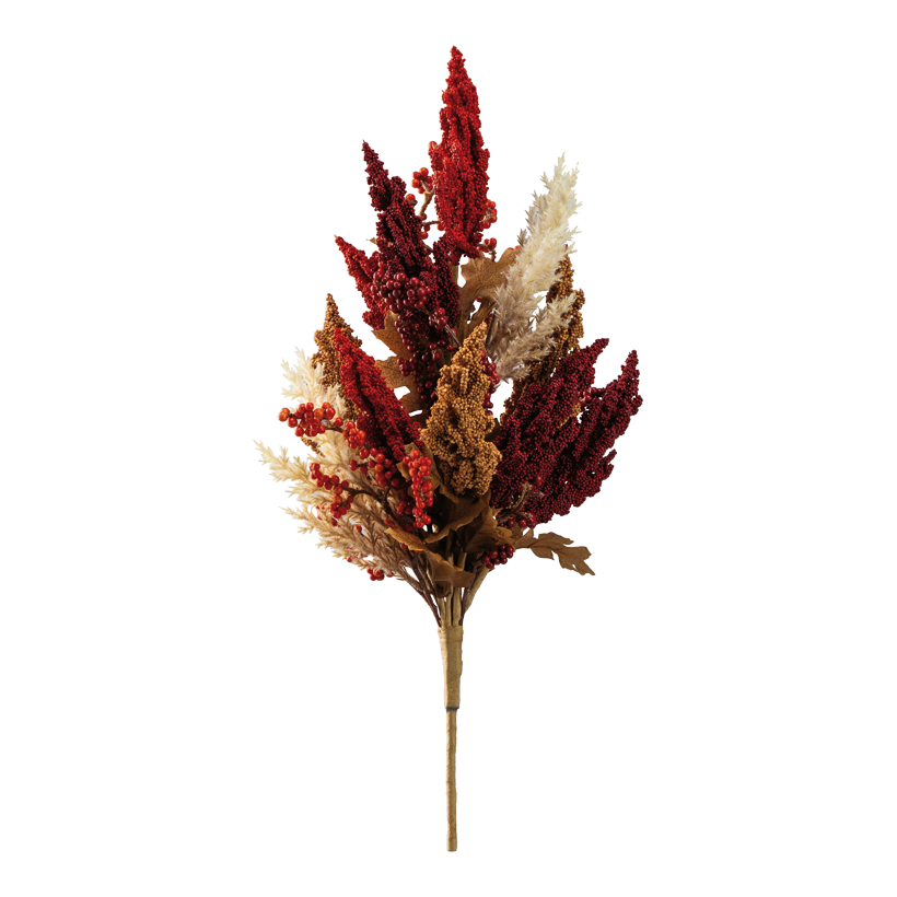 Autumn twig, 54cm Stiel: 15cm out of plastic/styrofoam, flexible