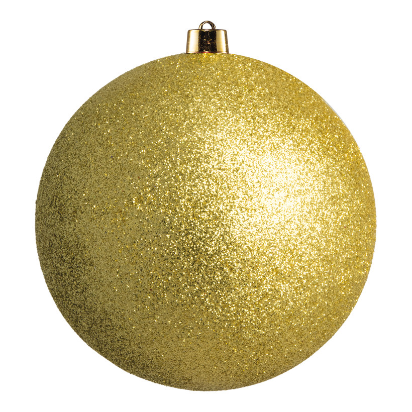 Weihnachtskugel, gold glitter, Ø 25cm