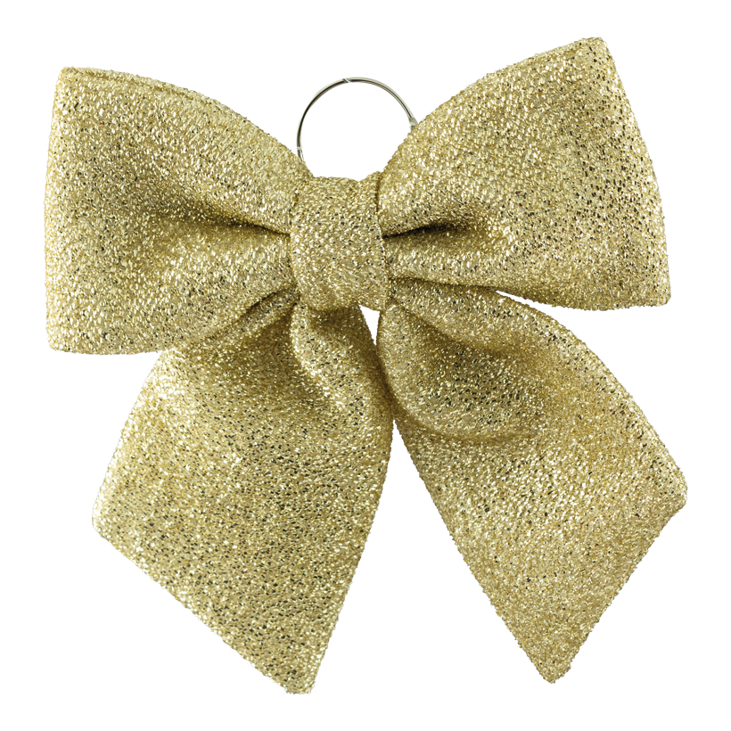 Bow, 37x34cm out of fabric, glittered, to hang