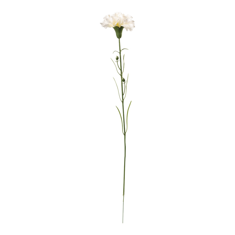 Carnation on stem, 50cm Ø8cm out of artificial silk/ plastic, flexible