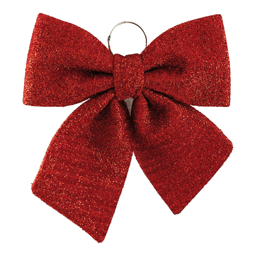 Bow, 37x34cm out of fabric, glittered, to hang