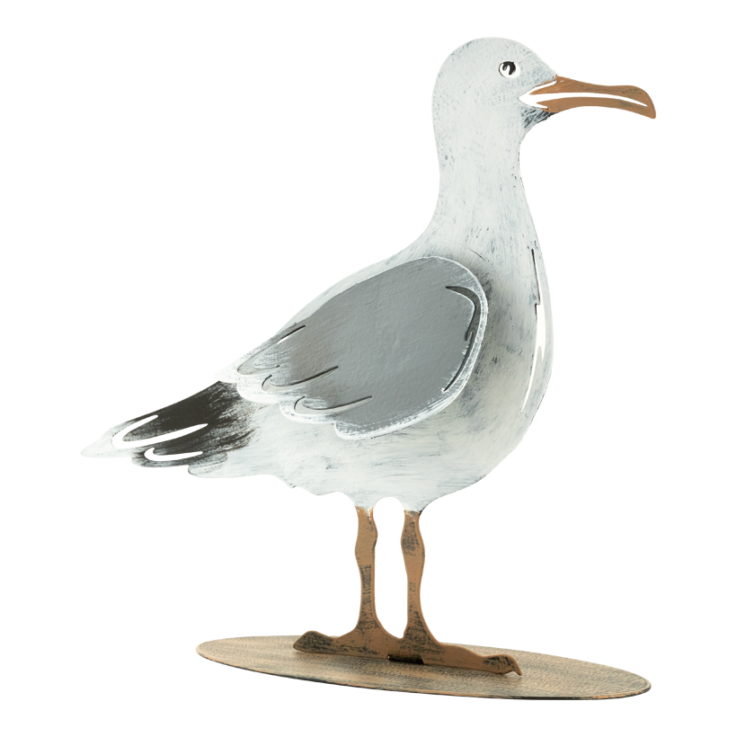 Gull, 26x20x8cm 2pcs, out of metal, flat