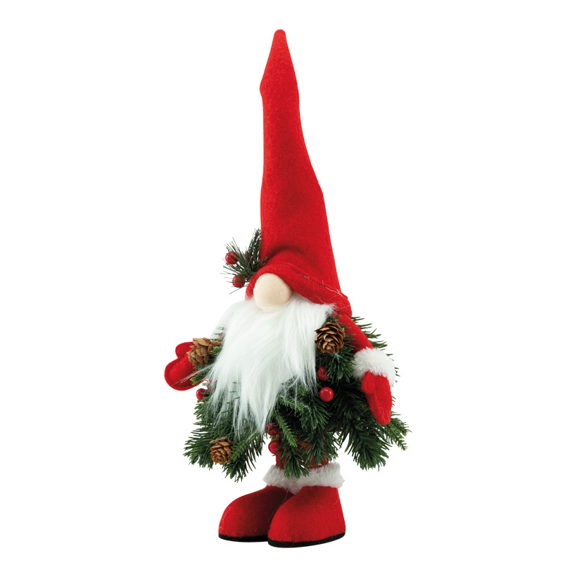 Christmas gnome, 40x17x13cm out of plastic/styrofoam, standing