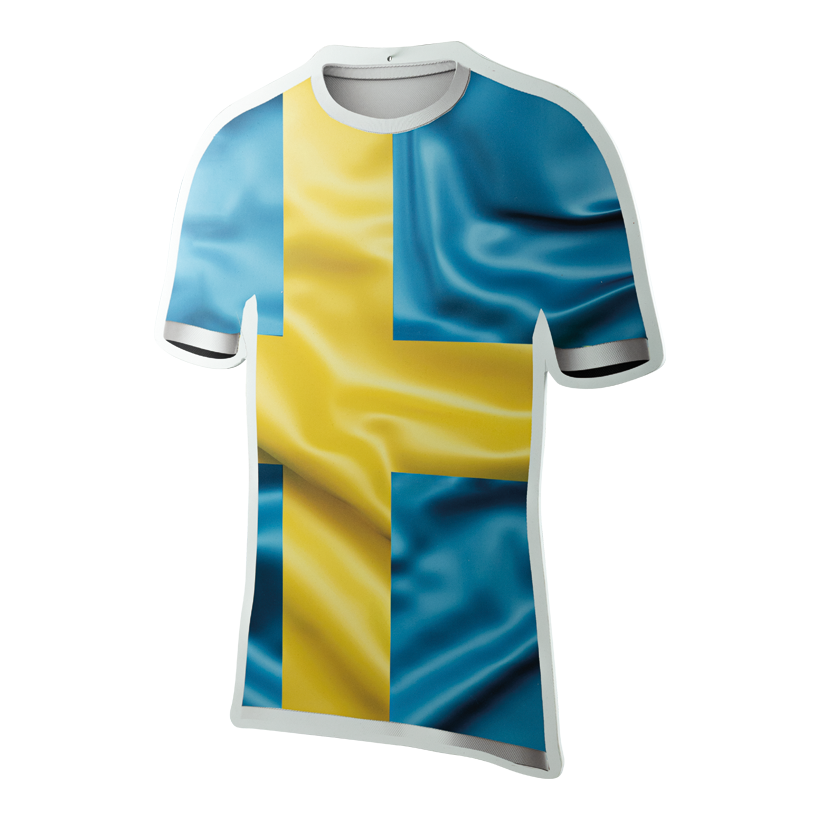 # Football shirt, 60x50cm out of plastic, double-sided printed, flat