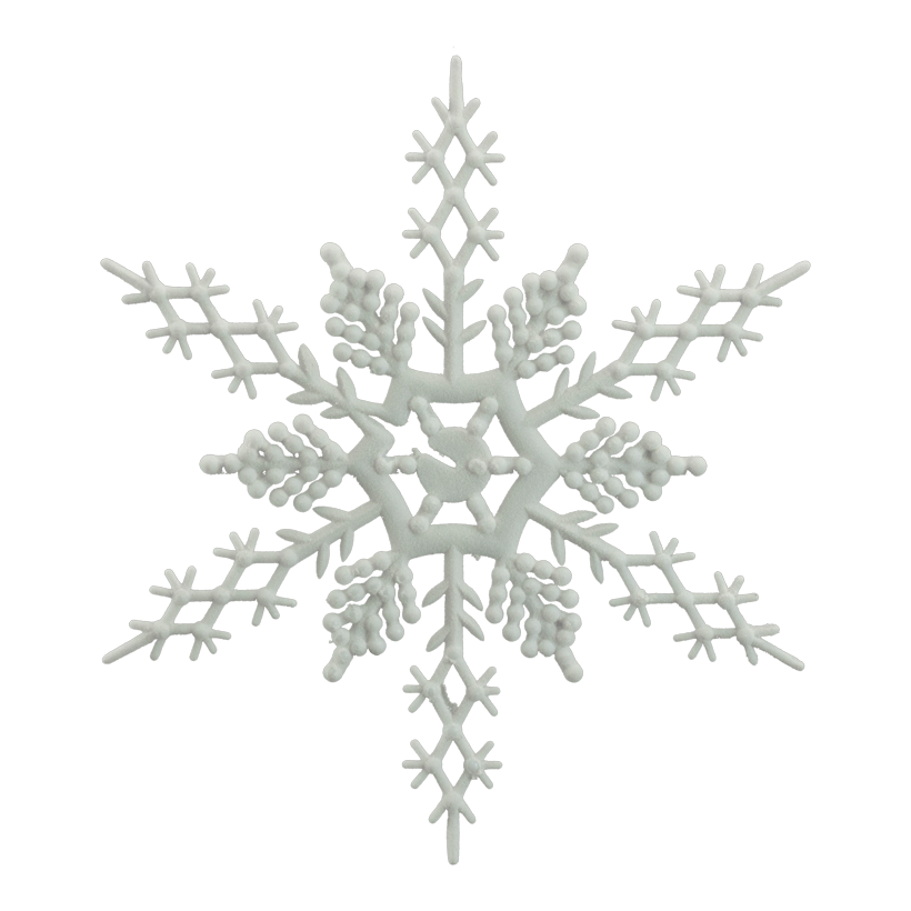 Snowflake, ⌀ 23cm out of plastic, with nylon hanger