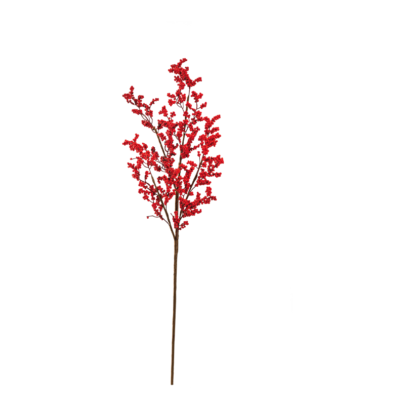 Beerenzweig, 88cm Stiel: 40cm aus Styropor/Kunststoff, biegsam