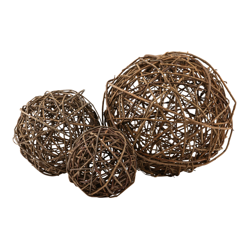 Boule de saule, ⌀ 30cm en branches de bois