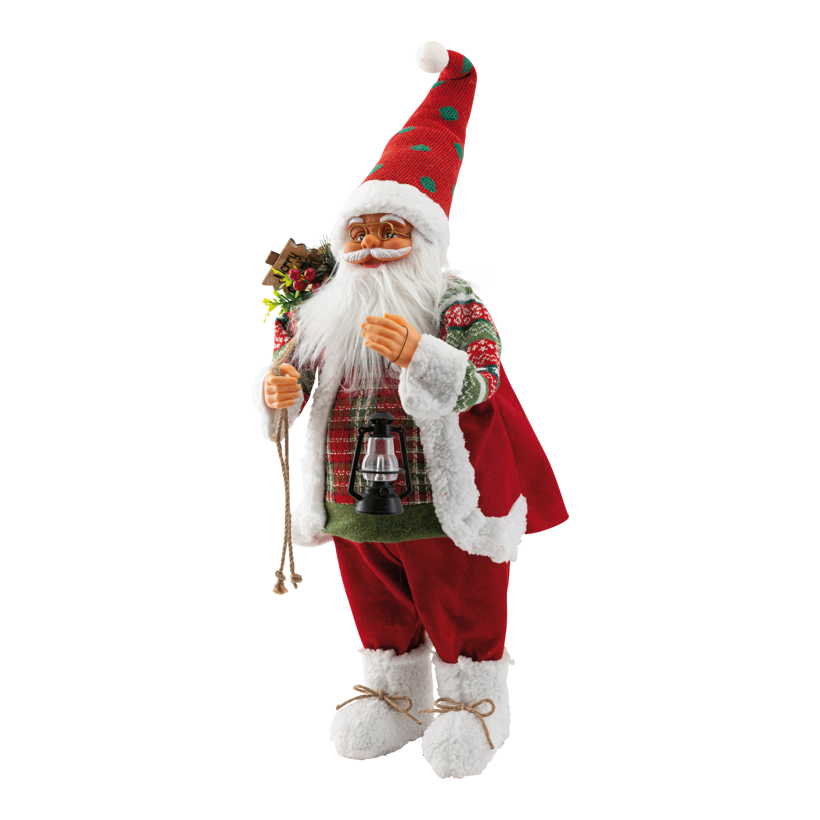 Santa Claus, 87x32x25cm out of plastic/fabric, standing