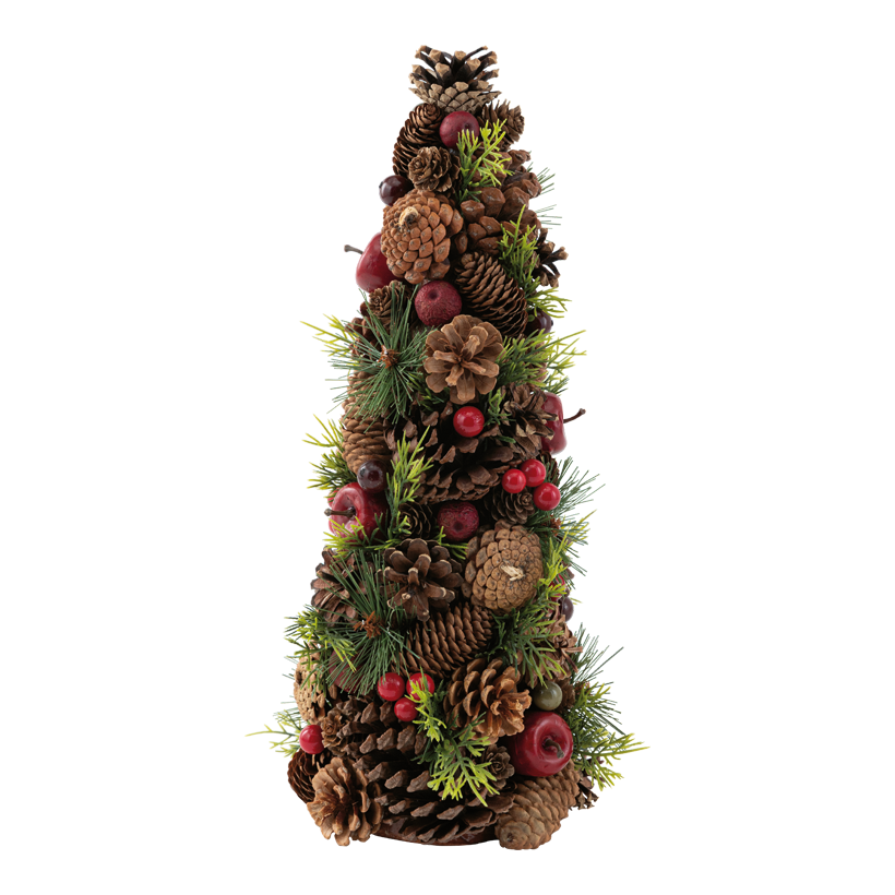  Sapin de Noél, 42x17cm plastique/matÈriau naturel/styropor