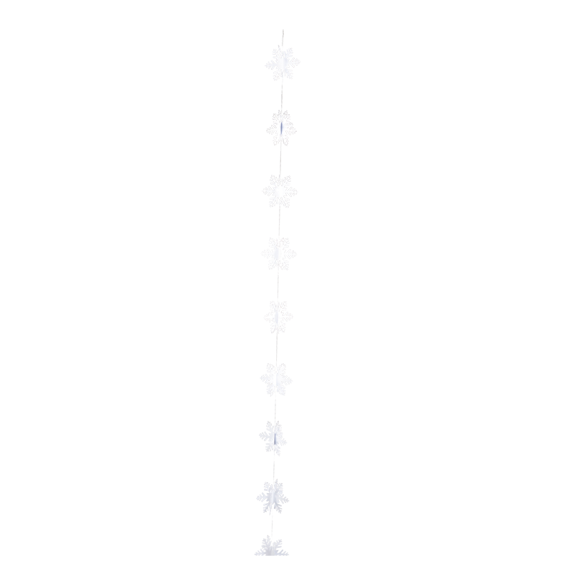 Snowflake garland, 300cm ⌀ 12cm 15pcs, out of paper