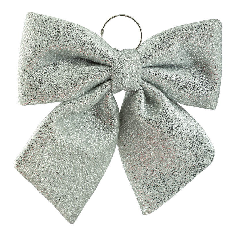 Bow, 37x34cm out of fabric, glittered, to hang