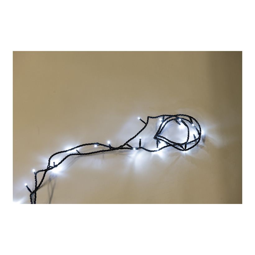 Guirlande lumineuse en PVC avec 50 LED, 500cm Prise IP20 pour intérieur,  connectable, 1,5m c‚ble d‚amorce, 220-240V - abama Display