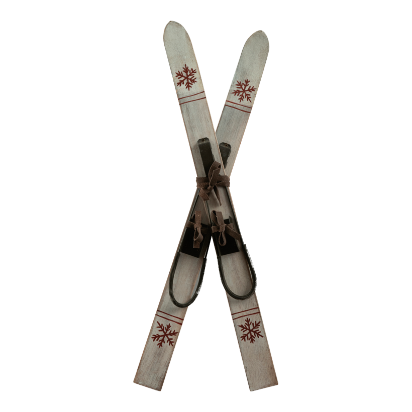 Pair of skis, 57x25x7cm out of wooden/metal