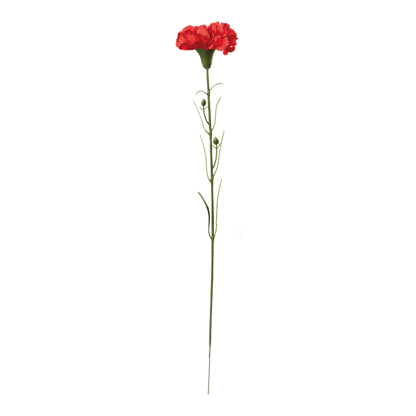 Carnation on stem, 50cm Ø8cm out of artificial silk/ plastic, flexible