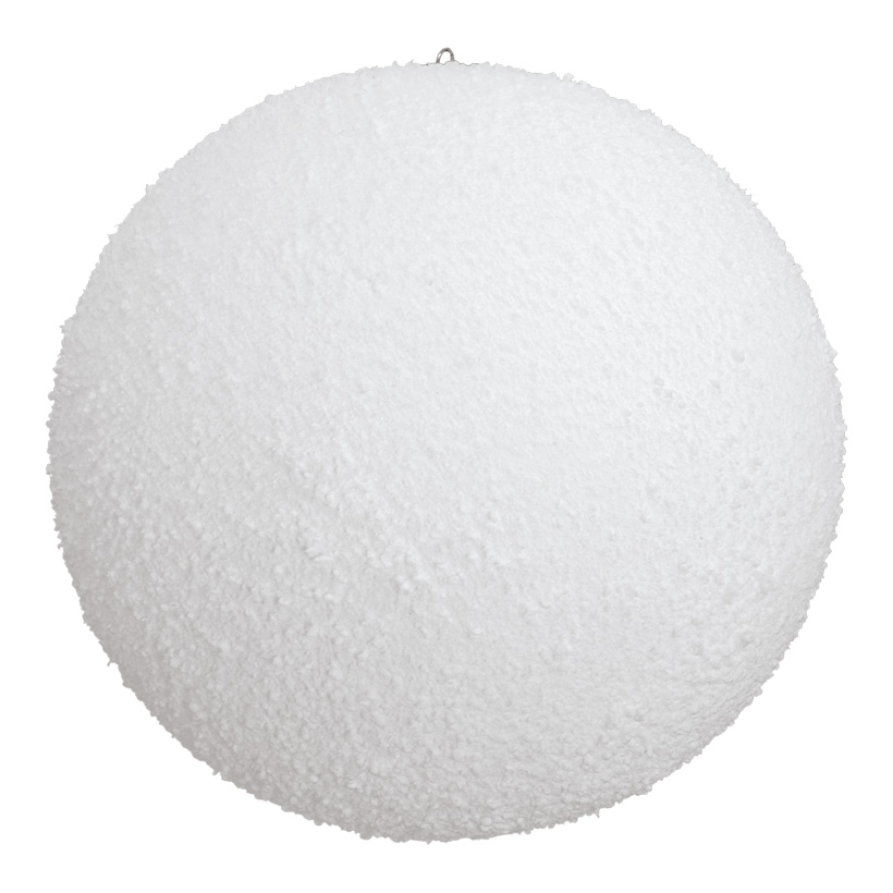 Boule de neige, Ø 10cm, floquée (avec attache)