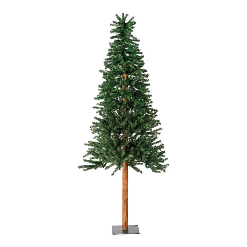 Tannenbaum, 120cm Ø50cm schlank, mit Metallfuß, 395 Tips, mehrteilig