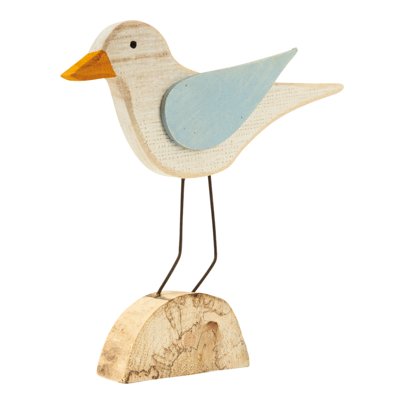 Mouette, 25x24x3,5cm en bois, une face