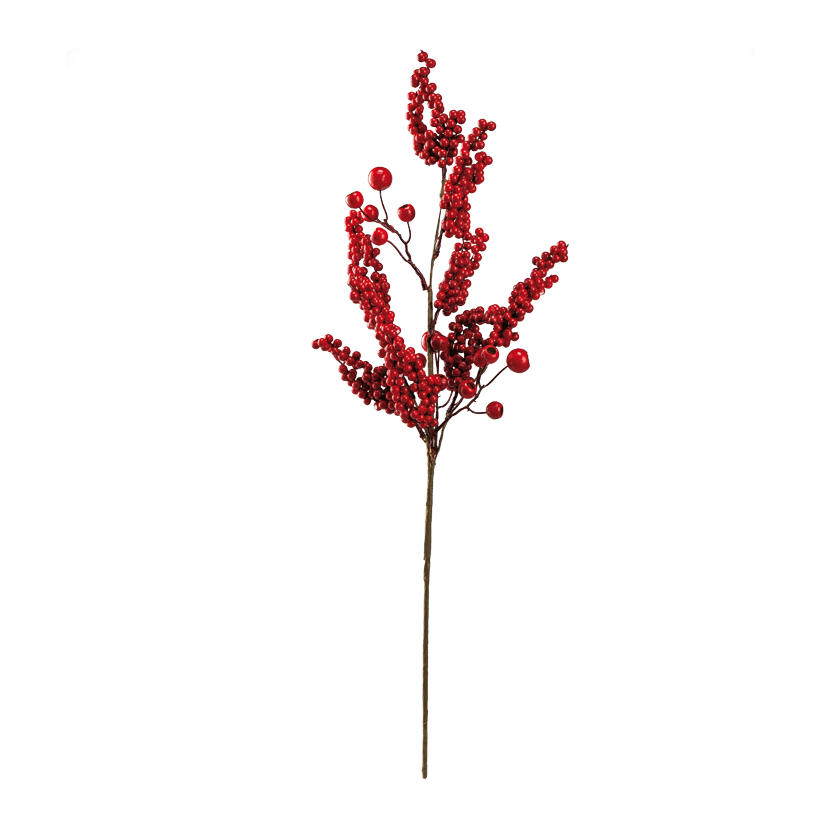 Berry twig, 70cm Stiel: 31cm out of styrofoam, flexible