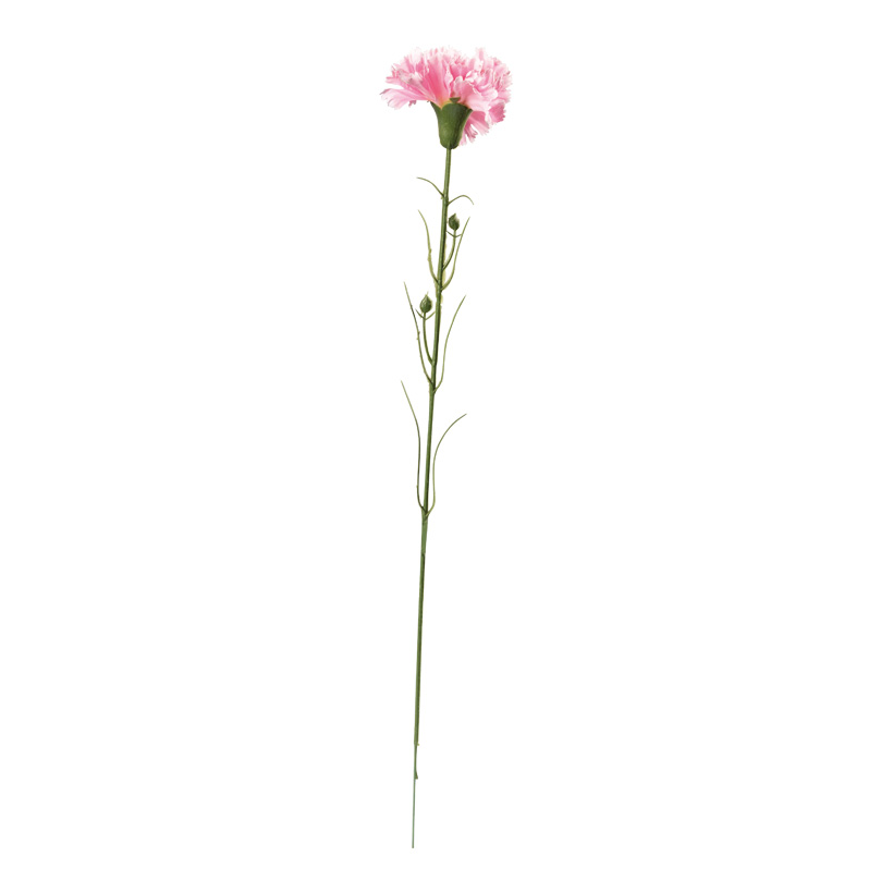 Carnation on stem, 50cm Ø8cm out of artificial silk/ plastic, flexible